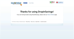 Desktop Screenshot of dropinsavings.com